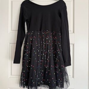 🆕 Hanna Andersson Black Polka Dot Kids Dress